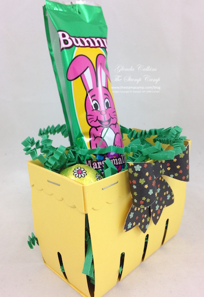 yellow basket side view