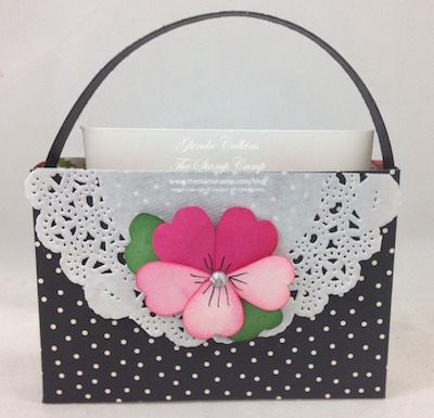 6 x 6 purse Pansy