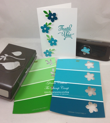 Paint Chip Punch Art Petite Petals