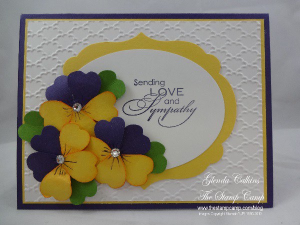 Another Pansy Punch Card from the Past