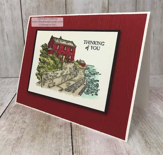 This is the By the Bay stamp set from Stampin' Up! FREE with a min. $50.00 order. Details on my blog: www.thestampcamp.com available until the end of March 2019 #stampinup #thestampcamp #saleabration #bythebay