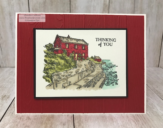 This is the By the Bay stamp set from Stampin' Up! FREE with a min. $50.00 order. Details on my blog: www.thestampcamp.com available until the end of March 2019 #stampinup #thestampcamp #saleabration #bythebay