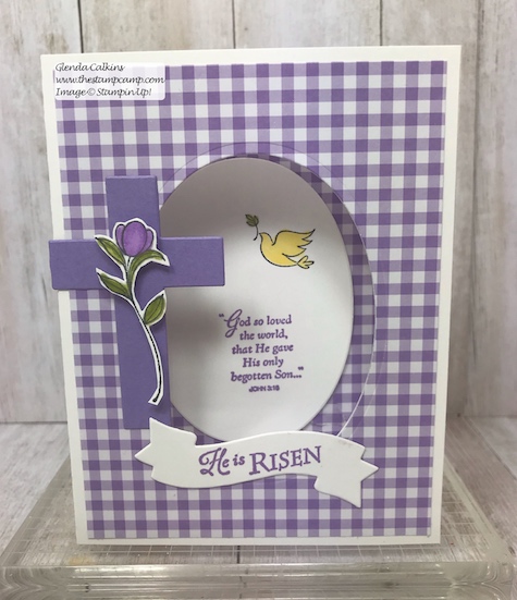 His Grace and the Cross of Hope framelits pair well together and is my featured stamp set for March. Details on my blog: www.thestampcamp.com #stampinup #thestampcamp #Easter #cards