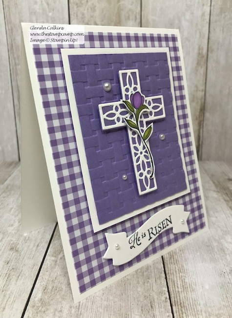 His Grace stamp set perfect for your Easter cards from Stampin' Up! details on my blog: www.thestampcamp.com #stampinup #thestampcamp #Easter, #glendasblog