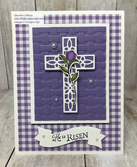 His Grace stamp set perfect for your Easter cards from Stampin' Up! details on my blog: www.thestampcamp.com #stampinup #thestampcamp #Easter, #glendasblog