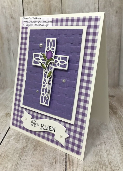 His Grace stamp set perfect for your Easter cards from Stampin' Up! details on my blog: www.thestampcamp.com #stampinup #thestampcamp #Easter, #glendasblog