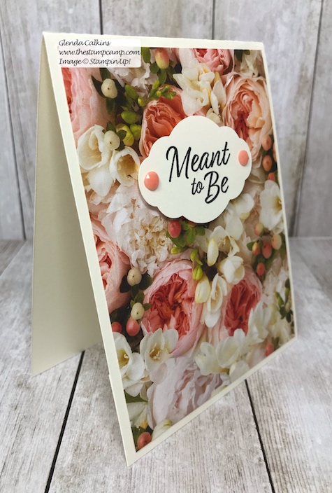 Let the beauty of the Designer Series Papers be the focal point and do the work for your cards. Visit my blog: www.thestampcamp.com #thestampcamp #stampinup #wedding #handmadecards