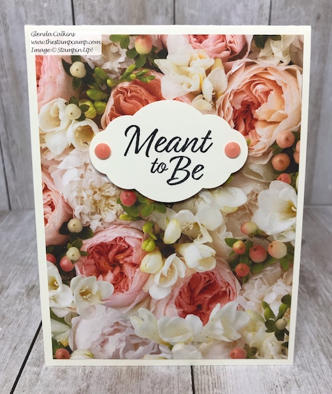 Let the beauty of the Designer Series Papers be the focal point and do the work for your cards. Visit my blog: www.thestampcamp.com #thestampcamp #stampinup #wedding #handmadecards