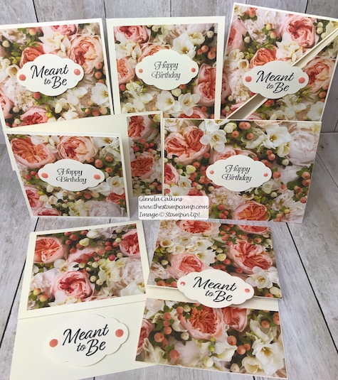 Let the beauty of the Designer Series Papers be the focal point and do the work for your cards. Visit my blog: www.thestampcamp.com #thestampcamp #stampinup #wedding #handmadecards