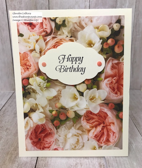 Let the beauty of the Designer Series Papers be the focal point and do the work for your cards. Visit my blog: www.thestampcamp.com #thestampcamp #stampinup #wedding #handmadecards