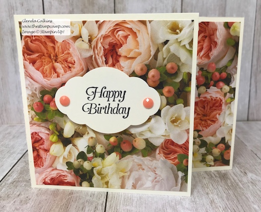 Let the beauty of the Designer Series Papers be the focal point and do the work for your cards. Visit my blog: www.thestampcamp.com #thestampcamp #stampinup #wedding #handmadecards