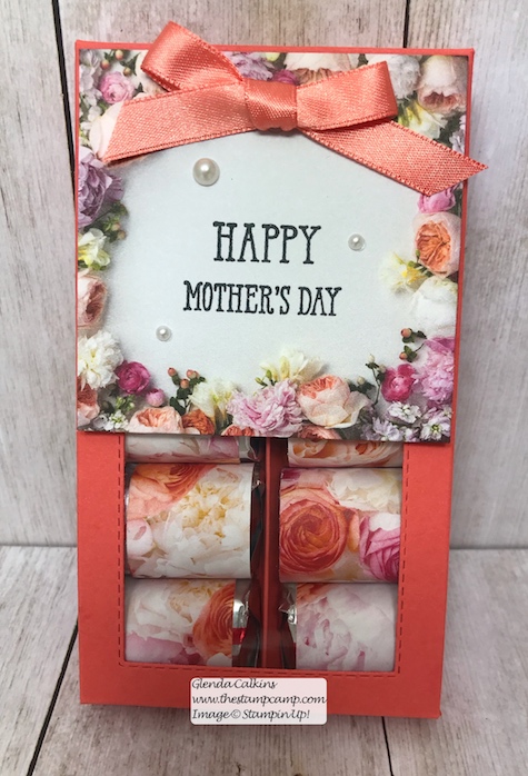 A gift for Mom on Mother's Day. Who wouldn't love a box of chocolates and a pretty card to match this Mother's Day? Details and video on my blog: www.thestampcamp.com or visit my YouTube Channel: "the stamp camp" #stampinup #thestampcamp #mothersday #chocolates