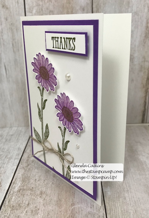 This was my featured stamp set for June. This is the Daisy Lane Bundle from Stampin' Up! Details on my blog here: https://wp.me/p59VWq-acY #stampinup, #thestampcamp, #daisylane #daisy