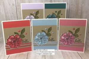 To A Wild Rose In All Five In Colors