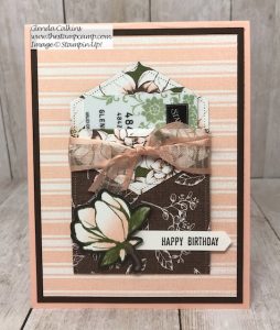 Stampin' Up! Magnolia Lane Gift Card Holder