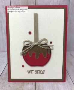 Stampin' Up! Harvest Hello Caramel Apple Card