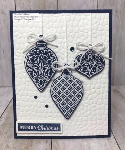 Gleaming Ornaments with Hammered Metal Folder
