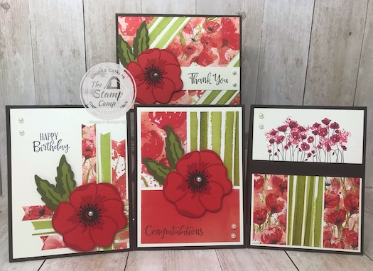 Peaceful Poppies Online Paper Scraps Class