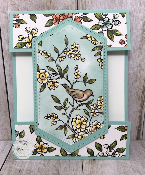 Fun Fold with Bird Ballad Designer Series Paper