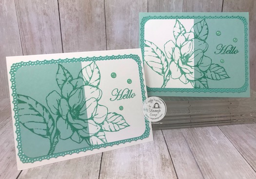 For today's cards I thought I would change up the Split Negative technique with a bit of color. Now I'm addicting and want to try it out in a variety of different colors. Details are on my blog here: https://wp.me/p59VWq-bfp. #stampinup #thestampcamp #glendasblog #technique