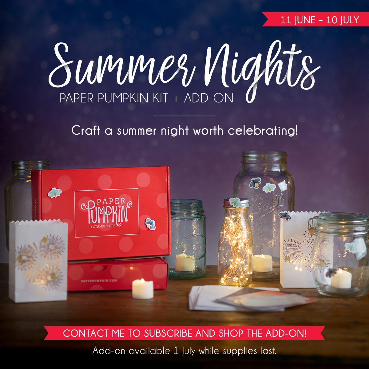 Summer Nights Paper Pumpkin Add On Kit!