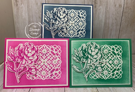 Vellum Square Doilies Used As A Stencil