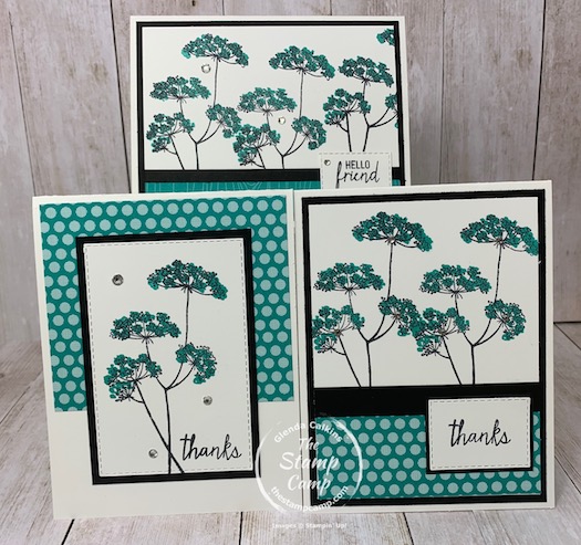 This is bonus card #2 for the Queen Anne's Lace stamp set which is part of my featured stamp sets for September. It is a great set and you can get it for FREE in September 2020. See my blog here for details: https://wp.me/p59VWq-bsB. #stampinup #queenanneslace #thestampcamp
