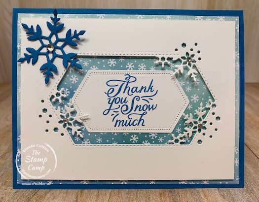 This is the final bonus card for this month featuring the Snowflake Wishes bundle. You can find all the details on all the PDF file options on my blog here: https://wp.me/p59VWq-byG. #stampinup #thestampcamp #snowflakewishes