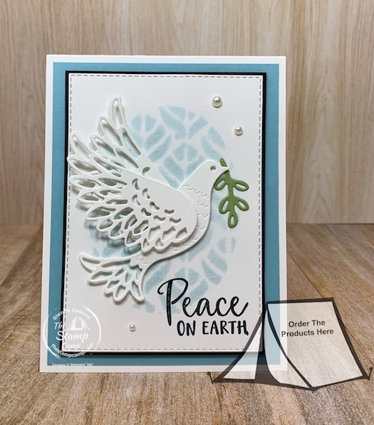 Want to know how to create a beautiful background with a die, stencil and reinker? Come check out my blog post for all the fun you can have with this Tuesday Technique! #stampinup #thestampcamp #technique