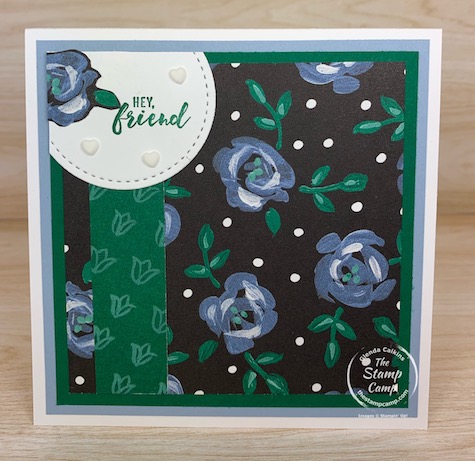 Saturday Sketch this week features the Flower & Field Designer Series Paper from Stampin' Up! The sketch is from Splitcoaststampers SC842. #thestampcamp #stampinup #saturdaysketch