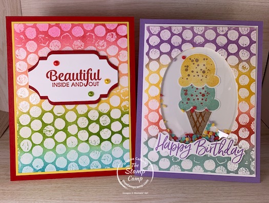 It's Try It Thursday and this is a spin on the Bubble Wrap Background technique. It is a Bubble Wrap Emboss Resist technique. Give it a try! #thestampcamp #stampinup #technique