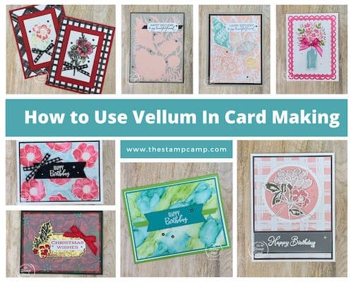 how to use vellum in card making
