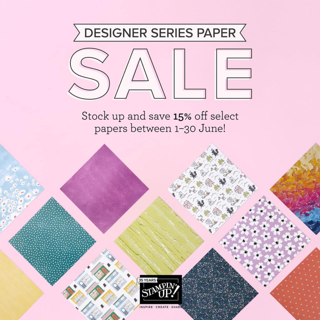 designer series paper from stampin' Up! 
