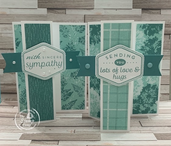 fun fold cards with designer series paper