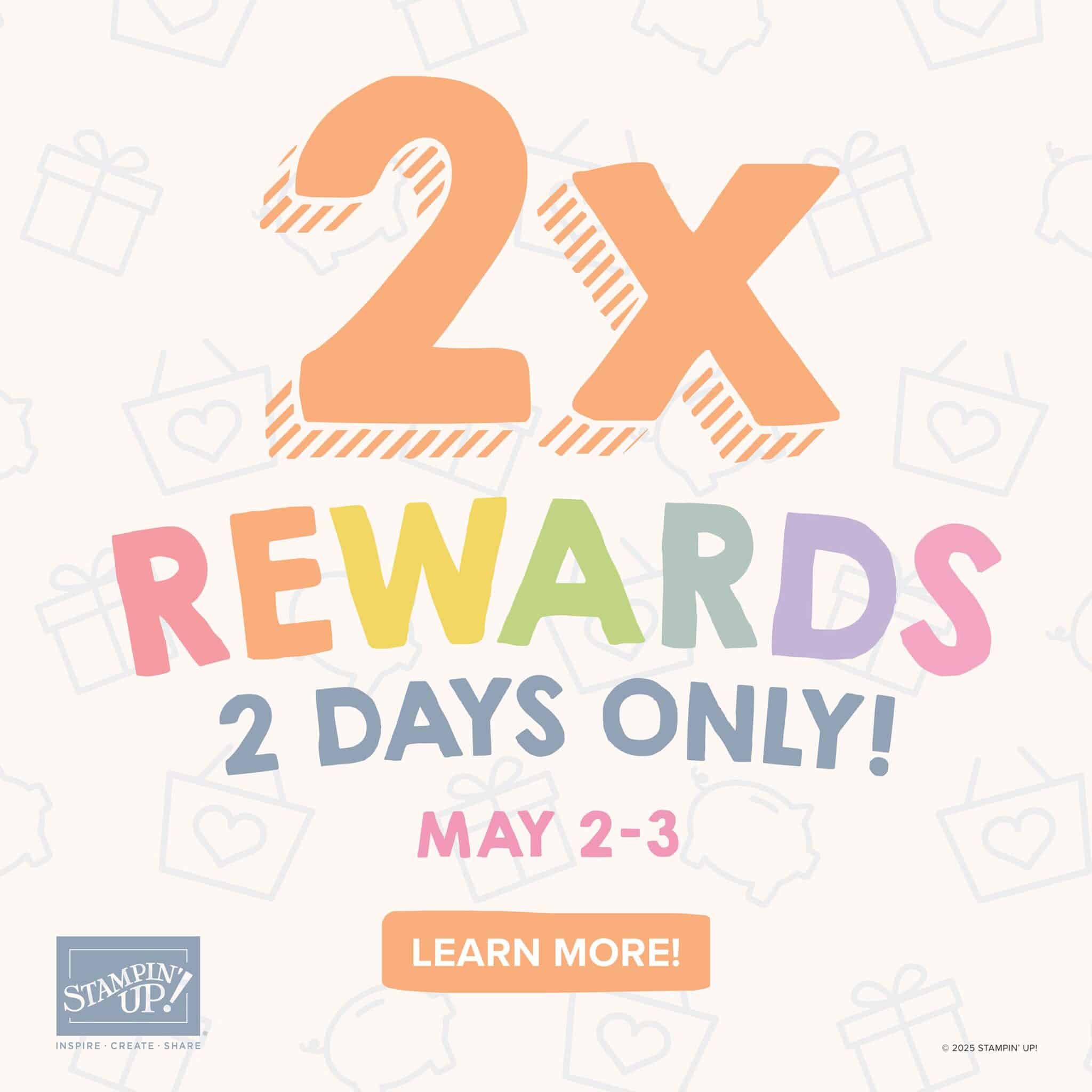 Double Rewards with Stampin' up!