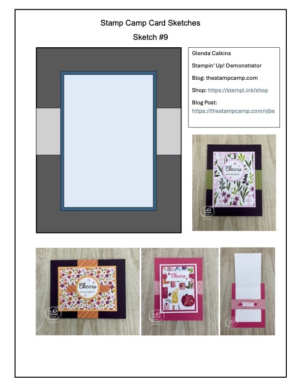 the stamp camp card sketches