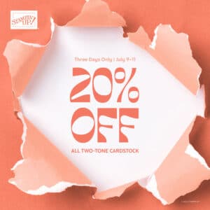 Stamping Specials: Save 20% on Two-Tone 12" x 12" Cardstock!