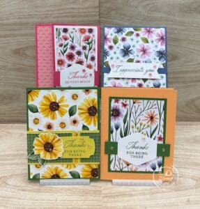 September Card Kit of the Month Featuring Floral Impressions