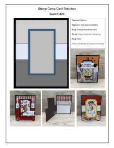 Easy Card Sketches and Printable Crafting Techniques From The Stamp Camp