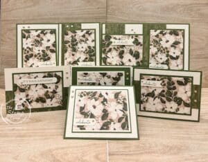 Eight Simply Stunning Brushed With Beauty One Sheet Wonder Cards
